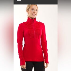 Lululemon Run Your Heart Out Pullover Size 6 Color Currant